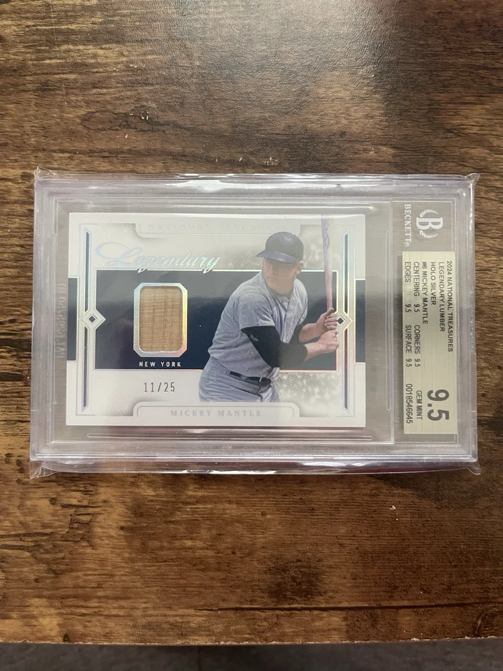 Parche Mickey Mantle 2024 Panini National Treasures/25 Yankees Salón Jugador Más Valioso Juego Usado Foto 1 de 1