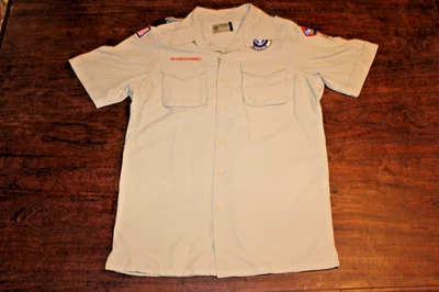 Boy Scouts of America BSA Men's Shirt Tan Small Vented Poly Microfiber Glued Pat - Image 1 of 4