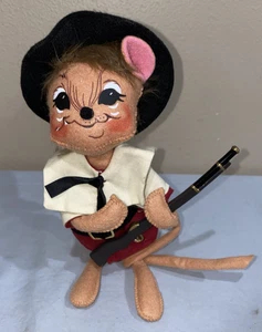 RARE!! Annalee Thanksgiving Pilgrim Mouse Doll – 7” Felt Figurine (ToteYYY) - Picture 1 of 6