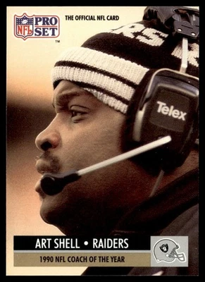 1991 Pro Set Art Shell Los Angeles Raiders #4 - Image 1 of 2