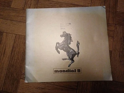 Catalogue  /  Brochure FERRARI Mondial 8 1980 - Image 1 of 4