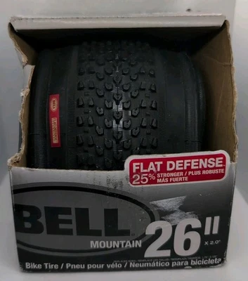 New In Box BELL Mountain Bike Tire 26" x 2.0" Flat Defense Mountain Bicycle Tire - Image 1 of 4