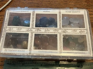 Schatulle Halbedelsteine Achat Quarz Karneol - Bild 1 von 4