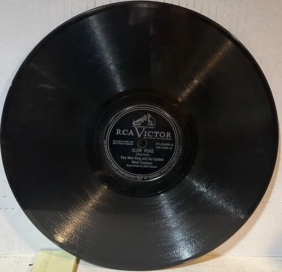PEE WEE KING RCA-VICTOR 21-0489 Slow Poke/Whisper Waltz E-/E- - Image 1 of 2
