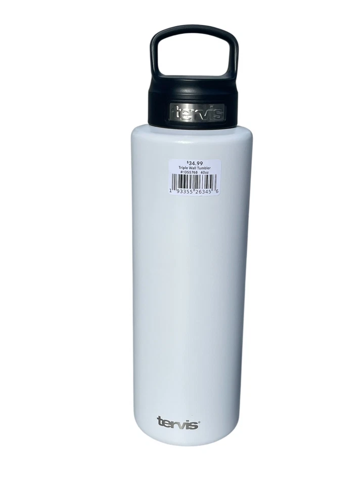 Copo isolante Tervis 40 oz aço inoxidável parede tripla - Branco geleira - Imagem 1 de 1