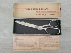 Cesoie Wiss Pinking vintage anni 60 modello #CC9 con scatola e documento originali - Foto 1 di 10