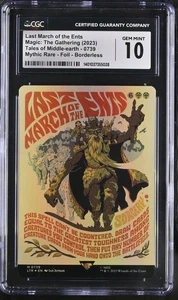 FOIL CGC 10 MTG Magic Lord of the Rings Poster 739 Last March of the Ents 2023 - Picture 1 of 2