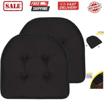 Cojín de silla almohadillas de espuma viscoelástica acolchado antideslizante respaldo de goma en forma de U 17"... Foto 1 de 4