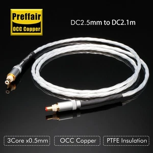 Preffair Hifi OCC Kupferdraht 2Pin GX vergoldet auf DC Stecker PTFE Isolierung - Bild 1 von 30