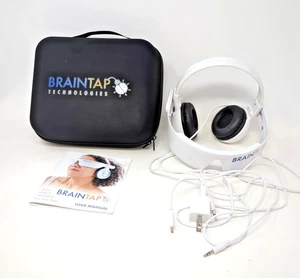 BrainTap Cuffia Meditazione Stress, Leggermente Usata. Custodia manuale Brain Tap - Foto 1 di 7