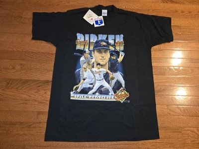 VTG NEW W/ TAGS 1995 CAL RIPKEN BALTIMORE ORIOLES SIZE LARGE GENUINE MLB SHIRT - Image 1 of 4