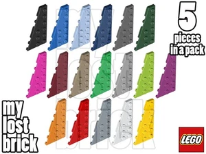 LEGO - Part 54384 - Wedge Plates 6x3 Left (Pack of 5) + NEW + SELECT COLOUR - Picture 1 of 19
