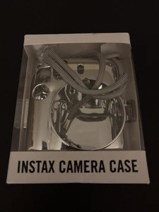 New Fuji Instax Mini 12 Metallic Silver Hard Case & Strap from Urban Outfitters - Picture 1 of 2