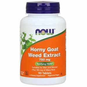 NOW Supplements Horny Goat Weed Extract 750 mg Plus 150 mg of Maca Root - Picture 1 of 2
