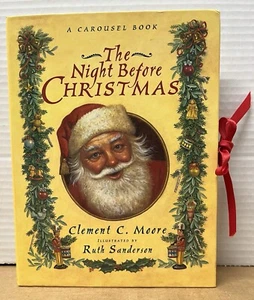 The Night Before Christmas, By C. Moore, A Carousel Pop-up Tabletop Book Vintage - Imagen 1 de 12