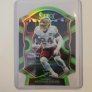 2020 Select Football Antonio Gibson Neon Green Die Cut - Picture 1 of 10