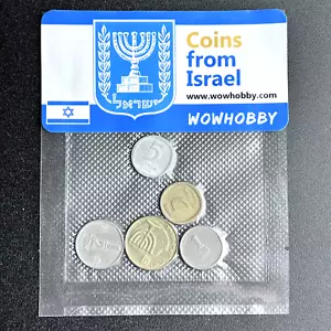 Israelische Münzen 5 einzigartige zufällige Münzen aus Israel zum Sammeln von Münzen - Bild 1 von 3