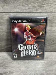 1st Print Guitar Hero 1 NO PART NUMBER PlayStation 2 PS2 Red Octane Black Label - Picture 1 of 10