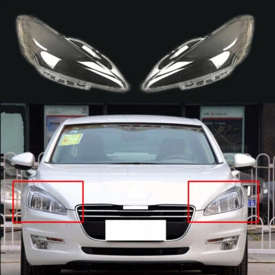 Para 2011 2012 2013 14 Peugeot 508 Faro Delantero Lente Faro Carcasa Tapa Foto 1 de 4