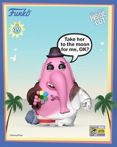 2025 SDCC Funko Pop! Disney Pixar Inside Out Bing Bong Official Sticker - Picture 1 of 1