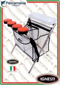 panier Ignesti Pêche à la truite avec des boîtes de tic-tac et des porte-objets - Photo 1/1