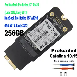 256GB SSD For MacBook Pro 13” Retina A1425 Late 2012 Early 2013 EMC2557 EMC2672 - Picture 1 of 5