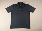 Swannies Polo Shirt Adult Large Black All Over Print*