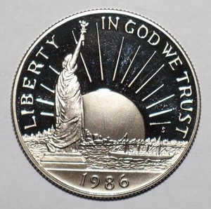 1986 S Statue of Liberty Clad Proof Half Dollar (S161) - Picture 1 of 2