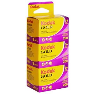 3x Kodak Gold Tripack Film 35 mm - 36 Exp - 200 - VERY CHEAP 