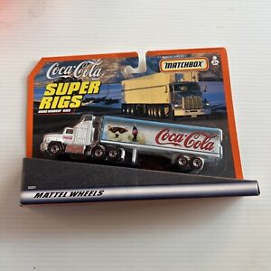 coca cola matchbox super rigs hard workin mattel wheels 120 ads NOS carded