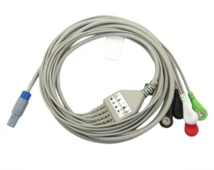 6Pin ECG Cable 5 Lead Snap For Creative UP-8000 UP-6000 PC-9000 9000C PC-5000 M9 - Picture 1 of 6