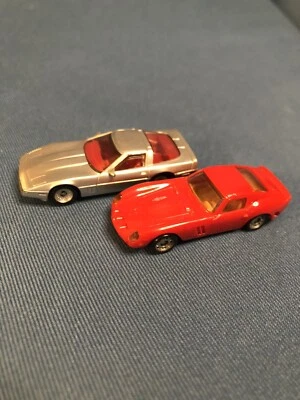 1989 Monogram Mini Exacts 1:87 HO Scale CORVETTE ZR-1 Silver #2033 & Ferrari '62 - Image 1 of 4