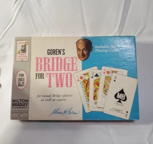 BRIDGE Game FOR TWO GOREN'S by Milton Bradley 1964 Vintage Complete - Picture 1 of 9