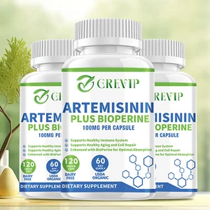 Artemisinin 100mg - Süßer Wermut, BioPerine - Darmgesundheit, gentechnikfrei, glutenfrei - Bild 1 von 13