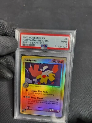 2003 Pokémon EX Ruby Sapphire Hariyama Reverse Holo Foil 8/109 Graded Card PSA 9 - Image 1 of 4