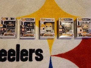 ULTIMATE Pittsburgh Steelers lot Qty 5 Funko POP! 2x Watt Lambert Pickett Santa! - Picture 1 of 16