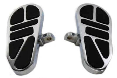 V-Twin 27-0793 Billet Cromo Mini Suelo Reposapiés Universal Harley Personalizado Foto 1 de 2