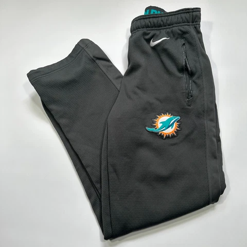 Nike Miami Dolphins Sweatpants Mens Size M Gray Therma Fit Football On Field Cover