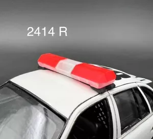 1/24 25 Scale Clear Red Code 3 MX7000 Lightbar Internal Lens Police Sheriff Fire - Picture 1 of 10