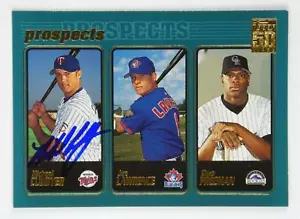 Michael Cuddyer Signed 2001 Topps Prospects Trading Card #730 Minnesota Twins - Picture 1 of 3