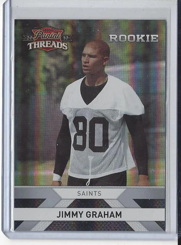 JIMMY GRAHAM 2010 PANINI THREADS SILVER HOLOFOIL ROOKIE RC #D 199/250 - Image 1 of 1