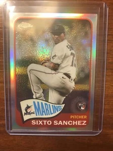 Sixto Sanchez RC 2021 Topps Series 2 1965 Redux Chrome Refractor Marlins Rookie - Picture 1 of 2