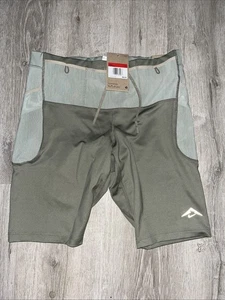 Nike DRI-FIT ADV Trail Run Lava Loop Lined Half Tights Green Large L HJ4170-320 - Picture 1 of 3