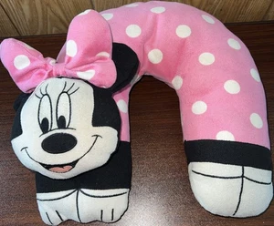 Cuscino collo da viaggio Minnie Mouse Disney rosa a pois bambina bambino usato in ottime condizioni! 🍀 - Foto 1 di 10