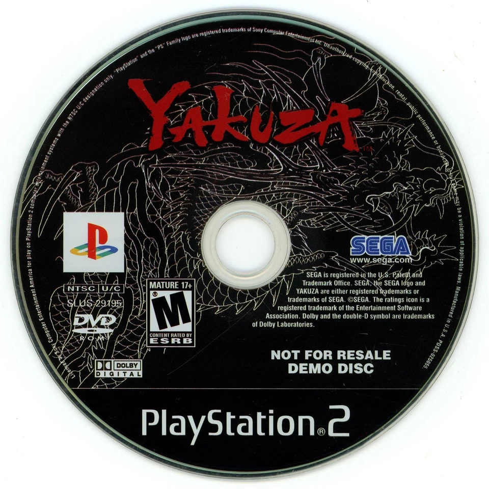 Yakuza (Sony PlayStation 2, 2006) TESTED - Image 1 of 1