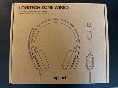 SEALED IN BOX: Logitech Zone Wired On-Ear Headset - (981-000871) - Image 1 of 4