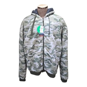 Big Ball Sport Sherpa gefütterte Jacke Hoodie 3XL Camouflage neu mit Etikett - Bild 1 von 14