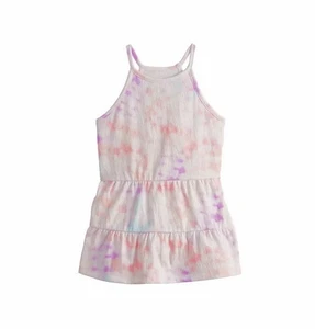 Canotta a strati con tie dye pastello per ragazze, 6X - Foto 1 di 2