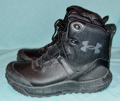 BONITAS Botas Tácticas Under Armour 3026738 Negras Valsetz Cremallera Para Hombres 11.5 D USADAS Foto 1 de 4