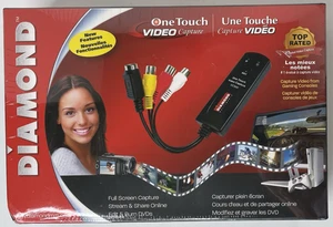 NIB Diamond One Touch VC500 Video Capture USB 2.0 – Digital Streaming VHS DVD - Afbeelding 1 van 4